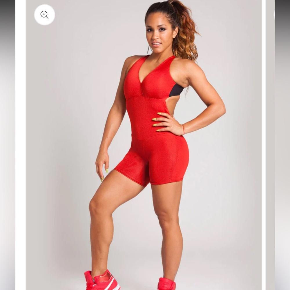 Shorts style workout one piece